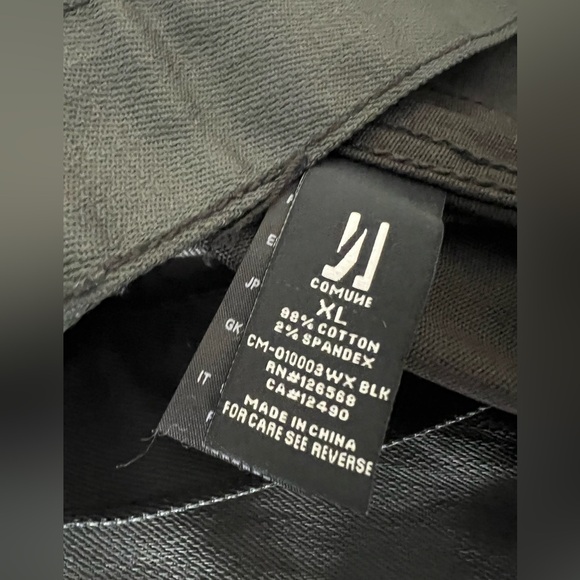 NWT Comune Black Coated Slim-fit XL Denim Jacket - Picture 6 of 6